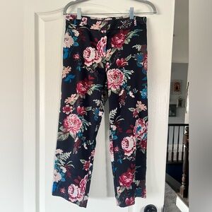 Ann Taylor Loft floral 6p pants